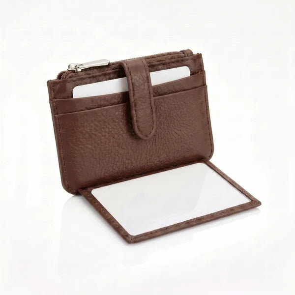 PORTE-MONNAIE NAPPA "IVY" CHOCO
