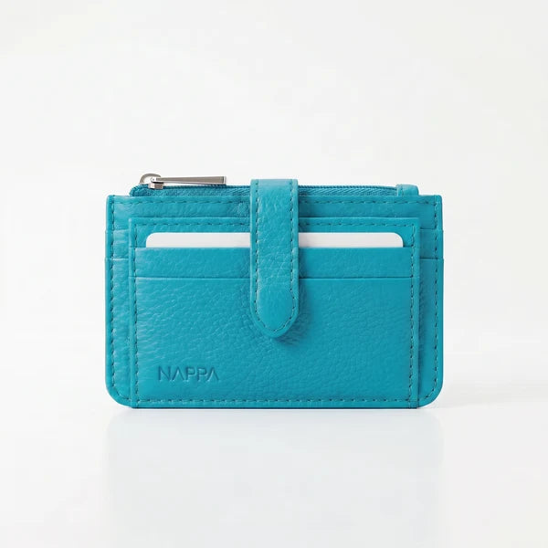 PORTE-MONNAIE NAPPA "IVY" TURQUOISE