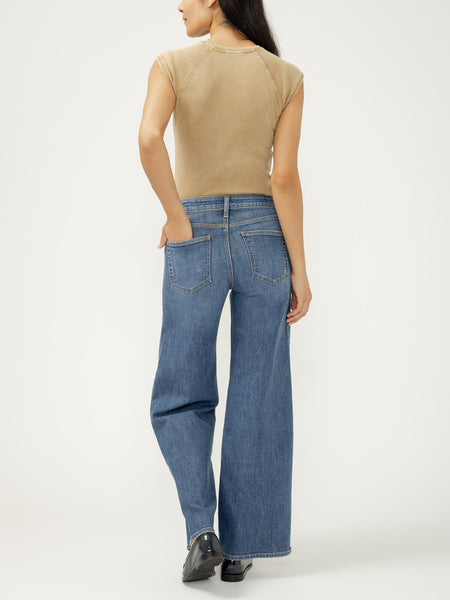 JEANS SILVER 31 POUCES "SUKI WIDE" BROYDON (326)