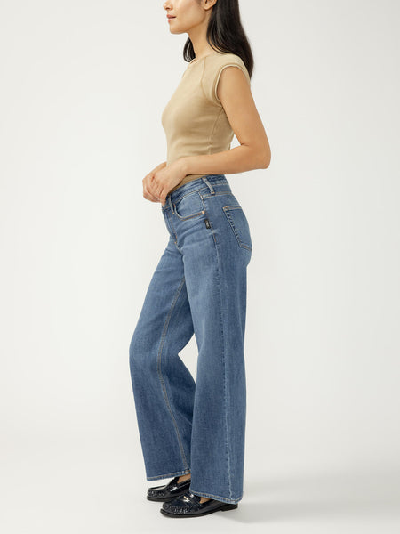 JEANS SILVER 31 POUCES "SUKI WIDE" BROYDON (326)