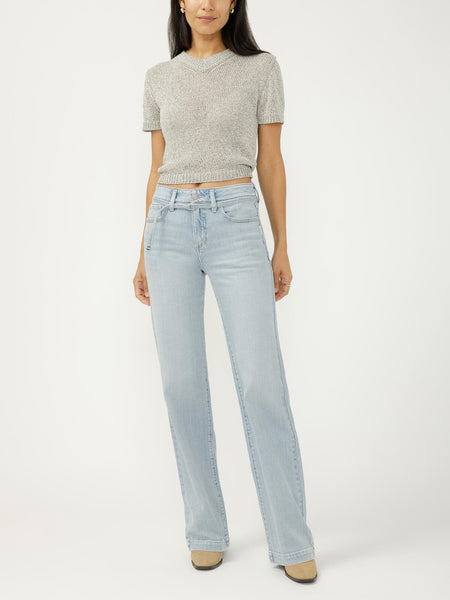 JEANS SILVER 33 POUCES "AVERY TROUSER" SYCAMORE COVE 198