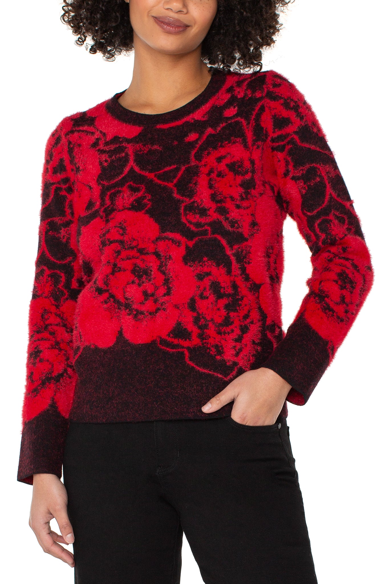 CHANDAIL TRICOT LIVERPOOL "FLORAL" BLACK & RED (LM8D52SK32)