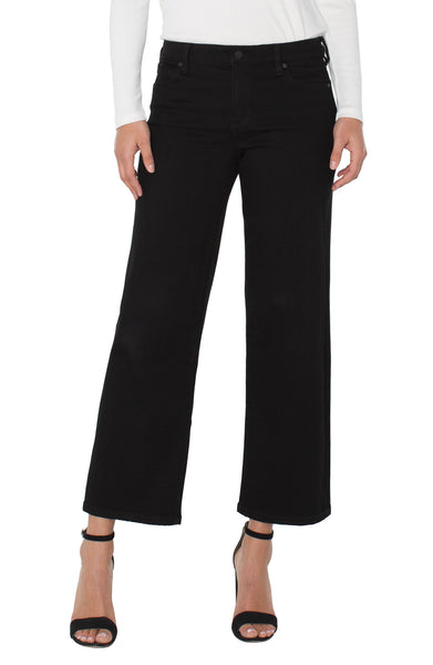 JEANS LIVERPOOL "STRIDE CROP" BLACK (LM4383EX)