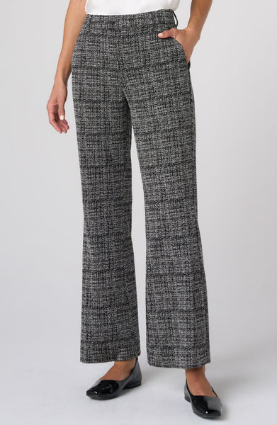 PANTALON LIVERPOOL "TROUSER" BLACK TWEED PRINT (LM4765TL92)