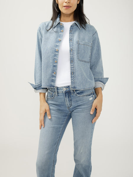 VESTE JEANS SILVER "KNIT" CRICKETS 201