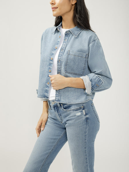 VESTE JEANS SILVER "KNIT" CRICKETS 201