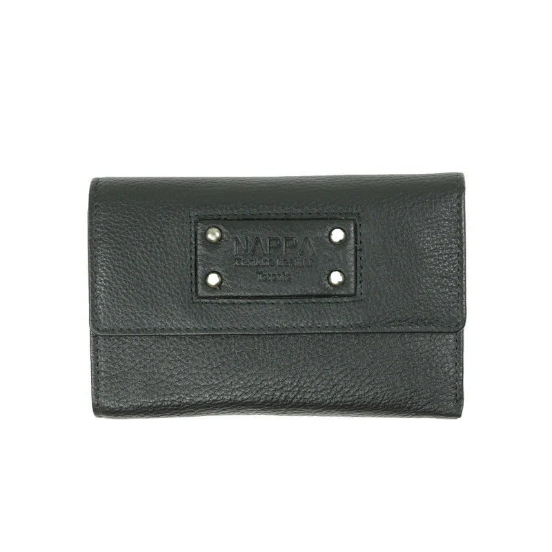 PORTEFEUILLE NAPPA "MINI EMMA" BLACK