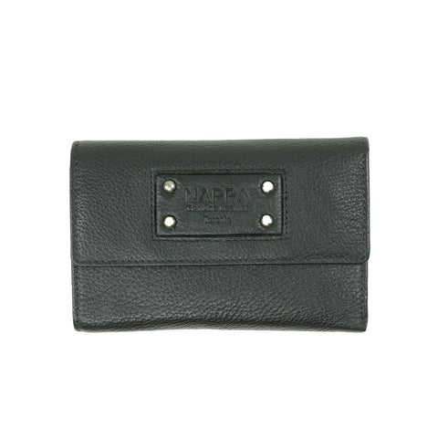 PORTEFEUILLE NAPPA "MINI EMMA" BLACK