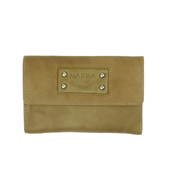 PORTEFEUILLE NAPPA "MINI EMMA" CAMEL