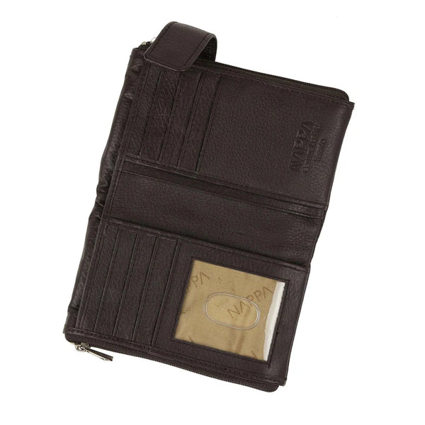PORTEFEUILLE NAPPA "MINI CHARLOTTE" BROWN
