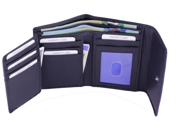 PORTEFEUILLE NAPPA "MINI EMMA" BLACK