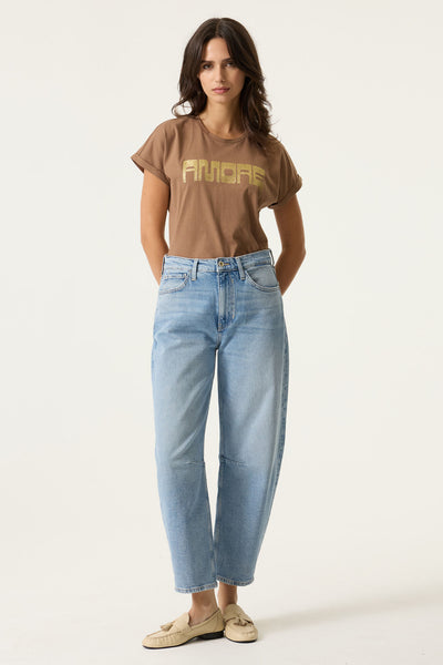 T-SHIRT GARCIA "AMORE" SOFT TAUPE (N260201)
