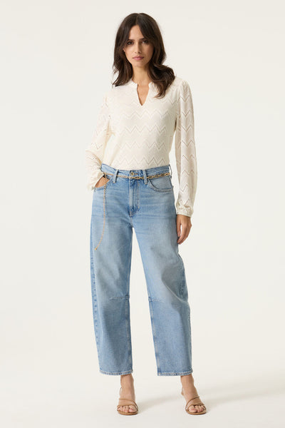 BLOUSE GARCIA "DENTELLE" ECRU (N260234)