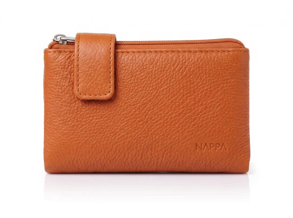 PORTEFEUILLE NAPPA "MINI CHARLOTTE" B.TAN