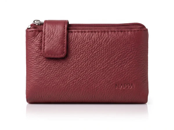 PORTEFEUILLE NAPPA "MINI CHARLOTTE" RIO RED