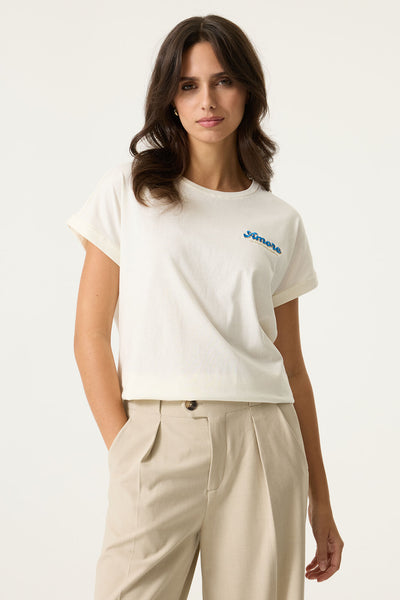 T-SHIRT GARCIA "AMORE" OFF WHITE (O260001)