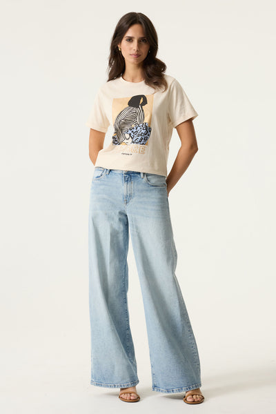 T-SHIRT GARCIA "MODELE" WHITECAP (O260006)