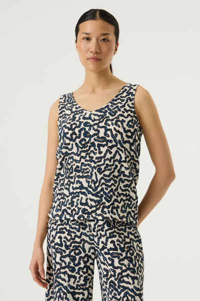 CAMISOLE GARCIA "PRINT" SUMMER COBALT (O260025)