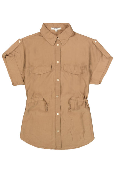 VESTE GARCIA "BOUTONS" SOFT TAUPE (O260096)