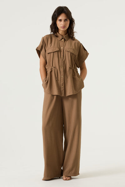 VESTE GARCIA "BOUTONS" SOFT TAUPE (O260096)