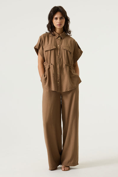 PANTALON GARCIA "WIDE" SOFT TAUPE (O260114)