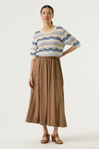 JUPE GARCIA "WIDE" SOFT TAUPE (O260122)