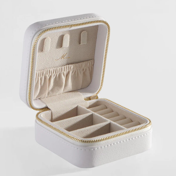 BOÎTE À BIJOUX MIA "CARRÉE" BLANC