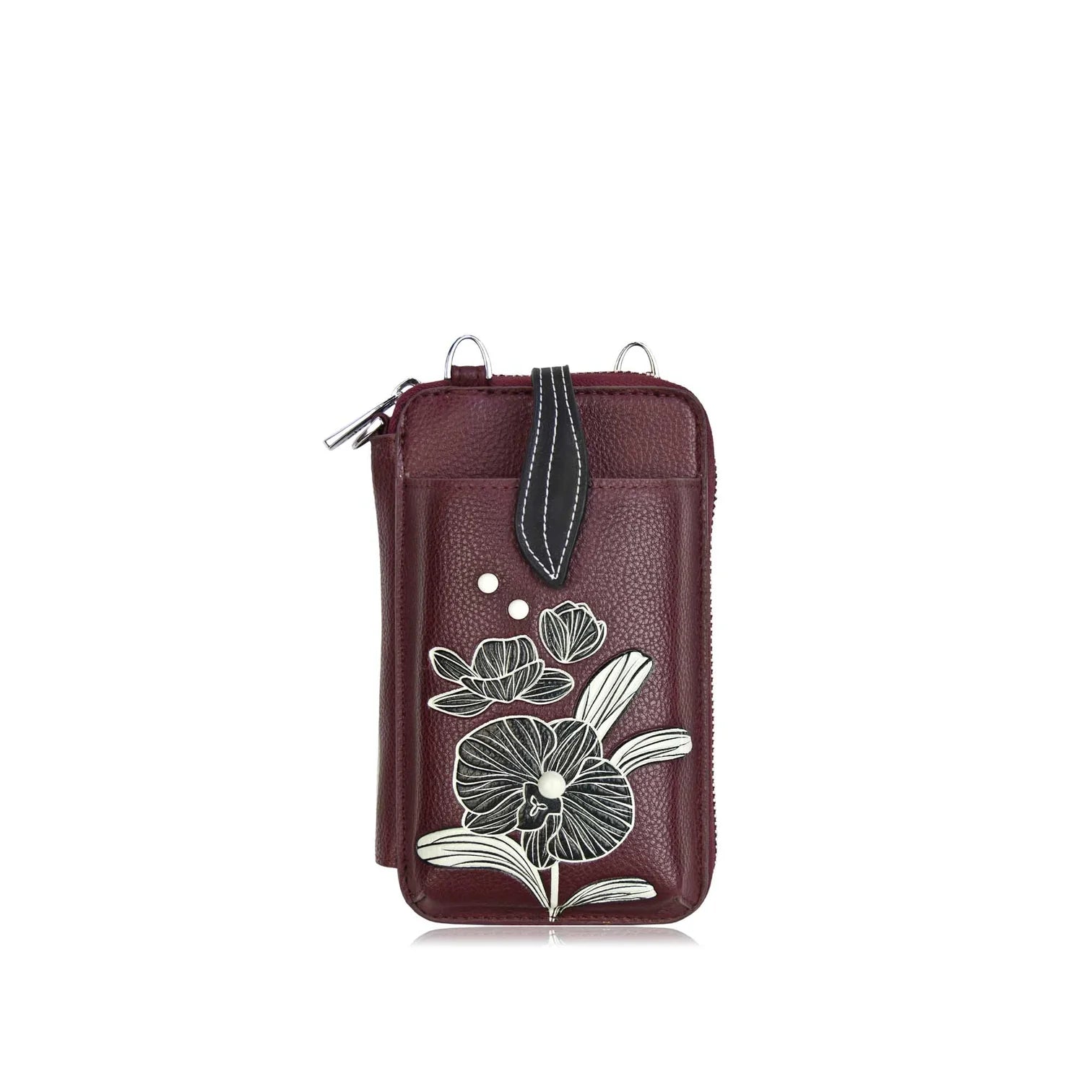 MINI SAC ESPE "ORCHID SMARTPHONE" WINE