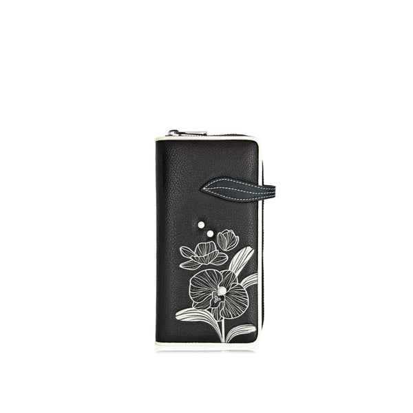 PORTEFEUILLE CLUTCH ESPE "ORCHID" BLACK