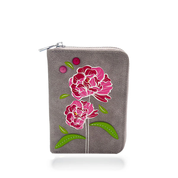 PETIT PORTEFEUILLE  ESPE "PEONY" GREY