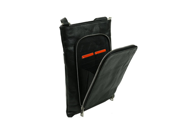SAC BANDOULIÈRE NAPPA "PHOEBE" BLACK