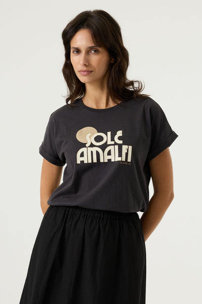T-SHIRT GARCIA "ANTHRACITE" (Q260001)