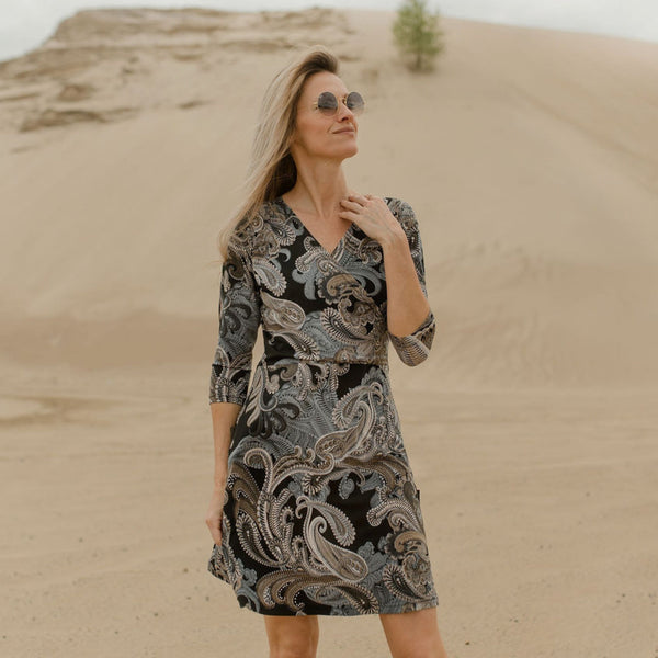 ROBE RIEN NE SE PERD "MATTAWIN" PAISLEY