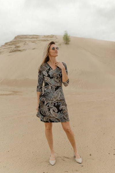 ROBE RIEN NE SE PERD "MATTAWIN" PAISLEY