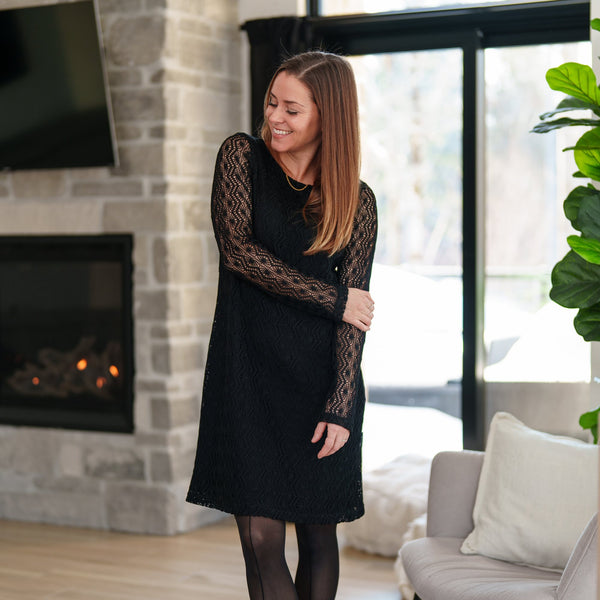 ROBE RIEN NE SE PERD "STE-MARGUERITE" DENTELLE NOIRE