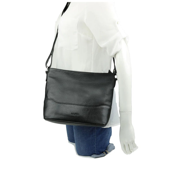 SAC BANDOULIÈRE NAPPA "SIMI" BLACK