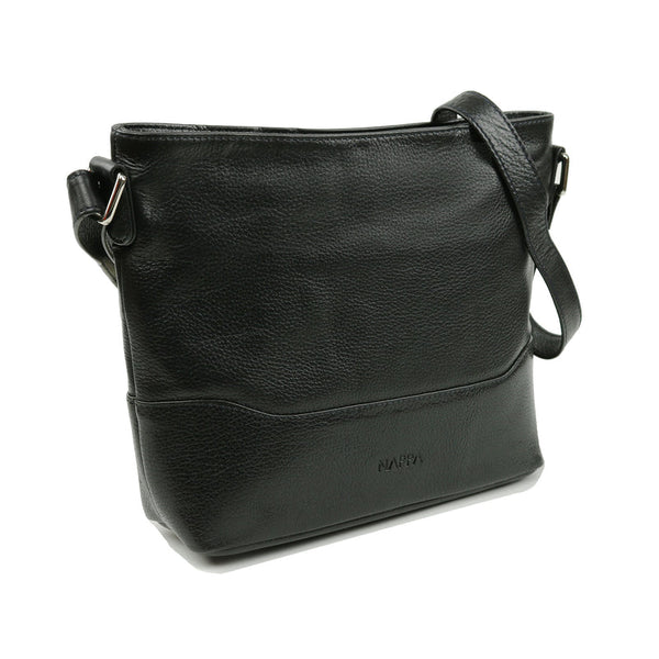 SAC BANDOULIÈRE NAPPA "SIMI" BLACK