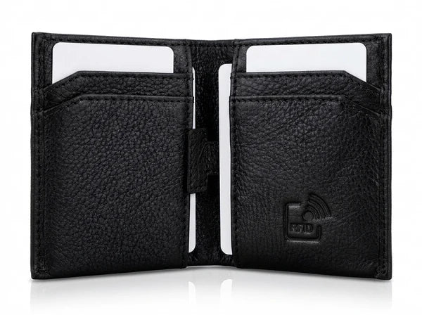 PORTE-FEUILLE NAPPA "SKINNY SLEEVE" BLACK