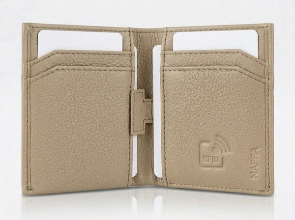 PORTE-FEUILLE NAPPA "SKINNY SLEEVE" CAMEL