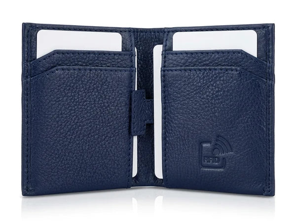 PORTE-FEUILLE NAPPA "SKINNY SLEEVE" PATRIOT BLUE