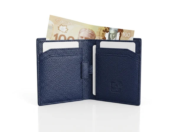 PORTE-FEUILLE NAPPA "SKINNY SLEEVE" PATRIOT BLUE