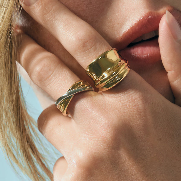 BAGUE MIA "ALINA" DORÉ