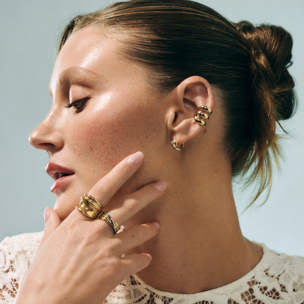 BOUCLES D'OREILLES MIA "ALMA" DORÉ