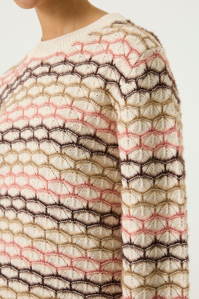 CHANDAIL GARCIA "TRICOT PINK PATTERN" (T260248)