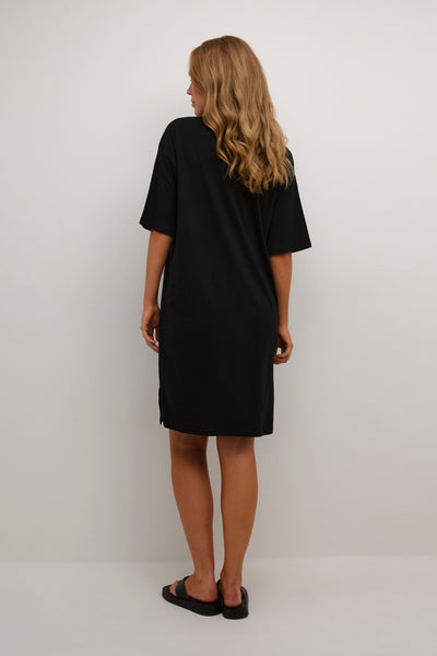 ROBE KAFFE "EDNA" BLACK DEEP