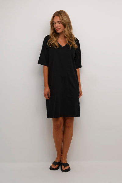 ROBE KAFFE "EDNA" BLACK DEEP