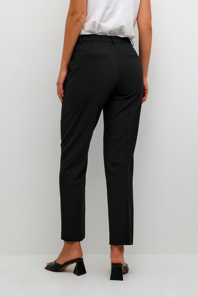 PANTALON KAFFE "SAKURA ZIPPER" BLACK DEEP