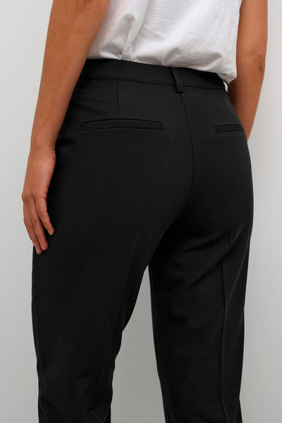 PANTALON KAFFE "SAKURA ZIPPER" BLACK DEEP