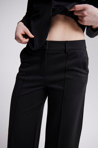 PANTALON ICHI "KATE OFFICE WIDE" BLACK