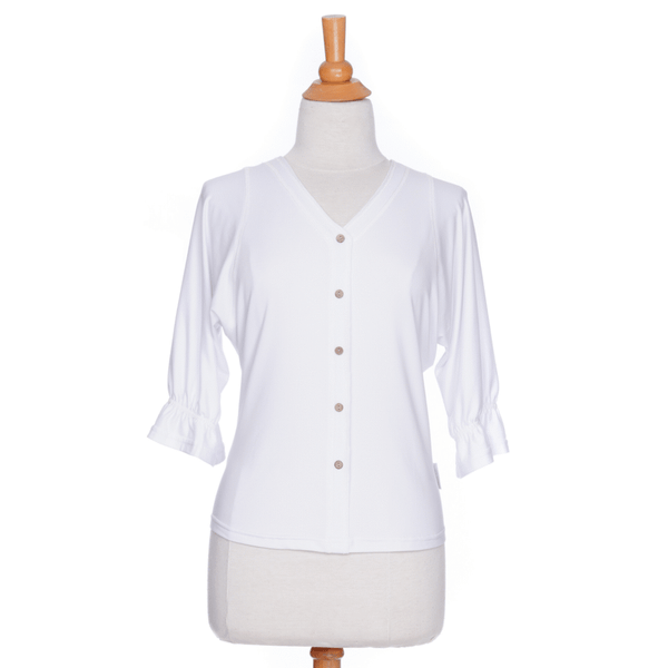 BLOUSE RIEN NE SE PERD "TONIQUE" BLANC